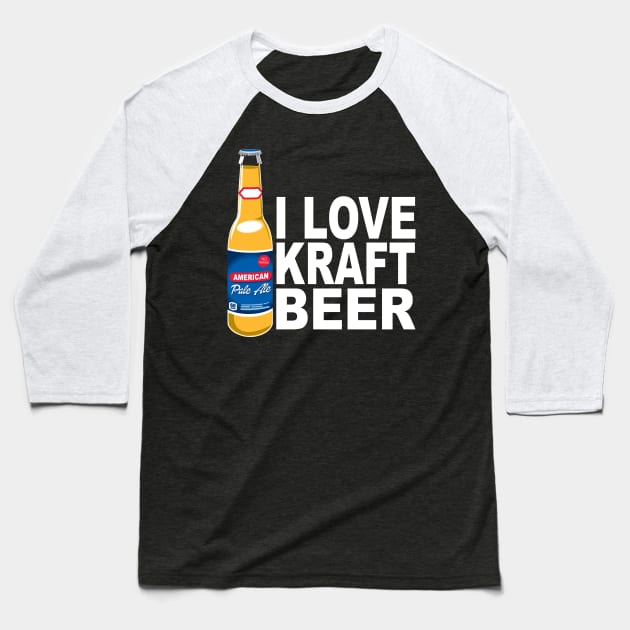 I Love Kraft Beer Baseball T-Shirt by detective651